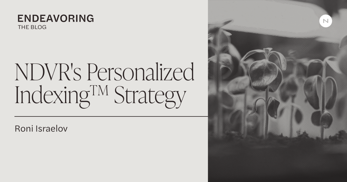 NDVR's Personalized Indexing™ Strategy NDVR