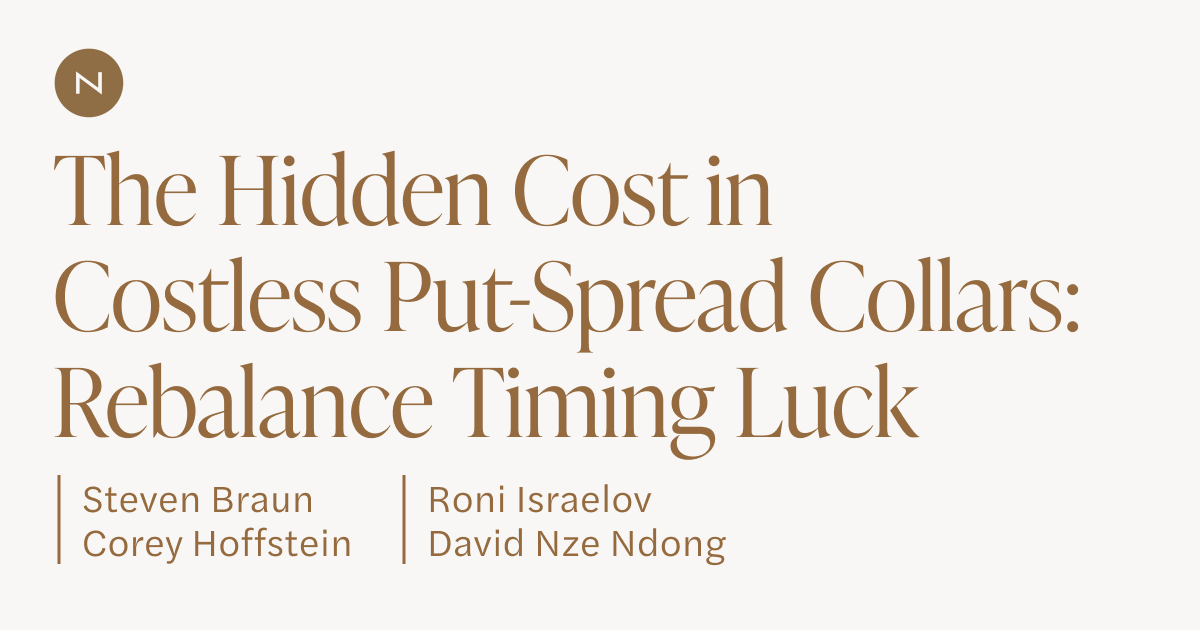 The Hidden Cost in Costless PutSpread Collars Rebalance Timing Luck